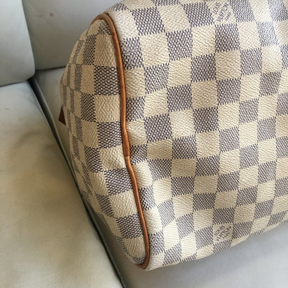 **SOLD ~ please do not buy** Louis Vuitton Speedy 30 Damier Azur - Picture 7 of 16